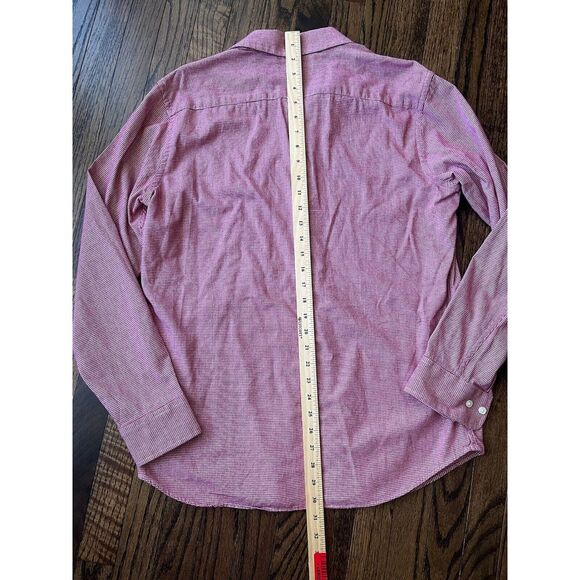 Banana Republic Shirt Mens Medium Standard Fit Red Excellent Condition - Picture 8 of 9